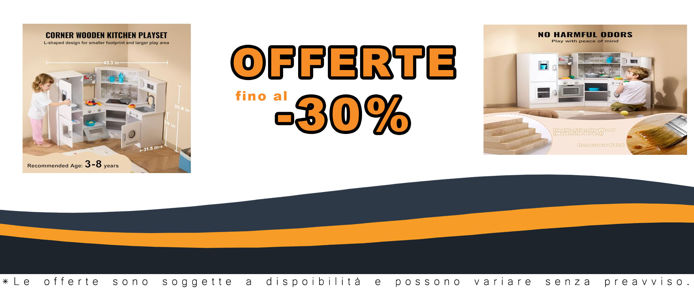 VEVOR Giocattolo Cucina per Bambini, Set Giocattolo da Cucina ad Angolo in Legno con Luci Suoni Macchina per Ghiaccio Forno Lavello Microonde Frigorifero Utensili, 24 pz, Bianco TLG81045