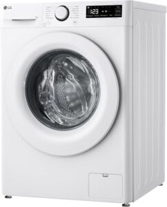 LG AI DD F4R3009NNWW Lavatrice Classe A -10%, Carica Frontale Serie R3, Lavatrice 9kg, 1400 giri, AI Wash, Motore Inverter Direct Drive, Smart Diagnosis, Cestello a bolle, Libera installazione, Bianca