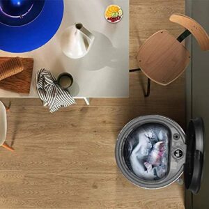 OCYE Mini Lavatrice, Lavasciuga Portatile, Piccola Lavatrice Semi-Automatica compatta con Controllo Timer, capacità 4 kg, Scarico