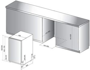 Lavastoviglie da incasso Hotpoint: slim, colore bianco, - HSIE 2B19