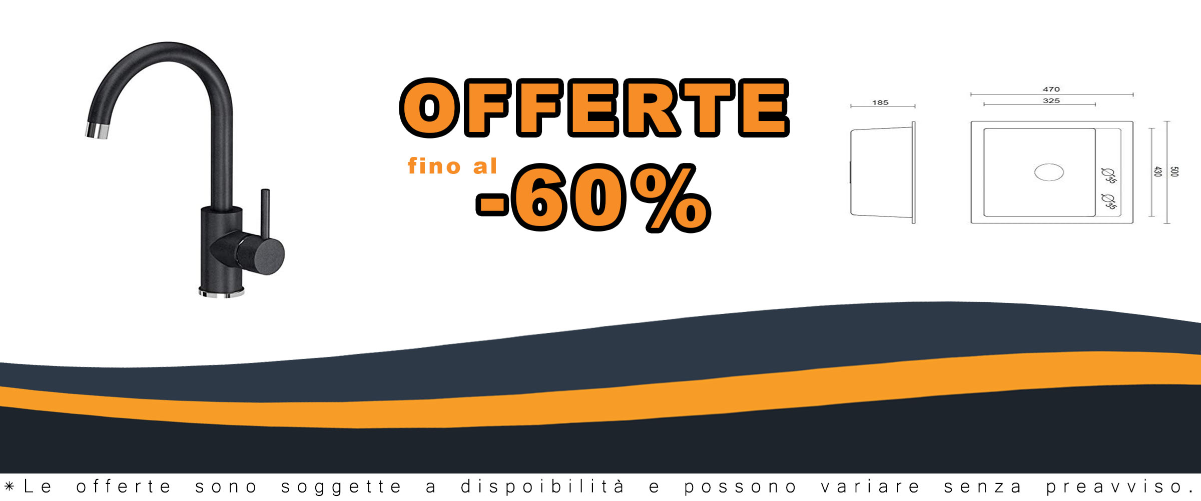 VBChome Lavello Cucina + Rubinetto 50x47 cm Nero – Lavello Incasso Monovasca in Composito, Design Puntinato, Montaggio a Filo, con Sifone e Scarico – Lavandino Elegante per Cucina Moderna