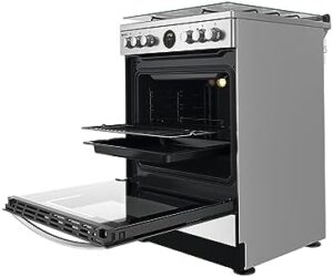 Indesit - Cucina a gas IS67G8CHX/E - Cucina A Gas Con Forno Elettrico 60x60x85cm Inox A Libera installazione Con 4 Fuochi. Forno Con Piano Cottura Classe A