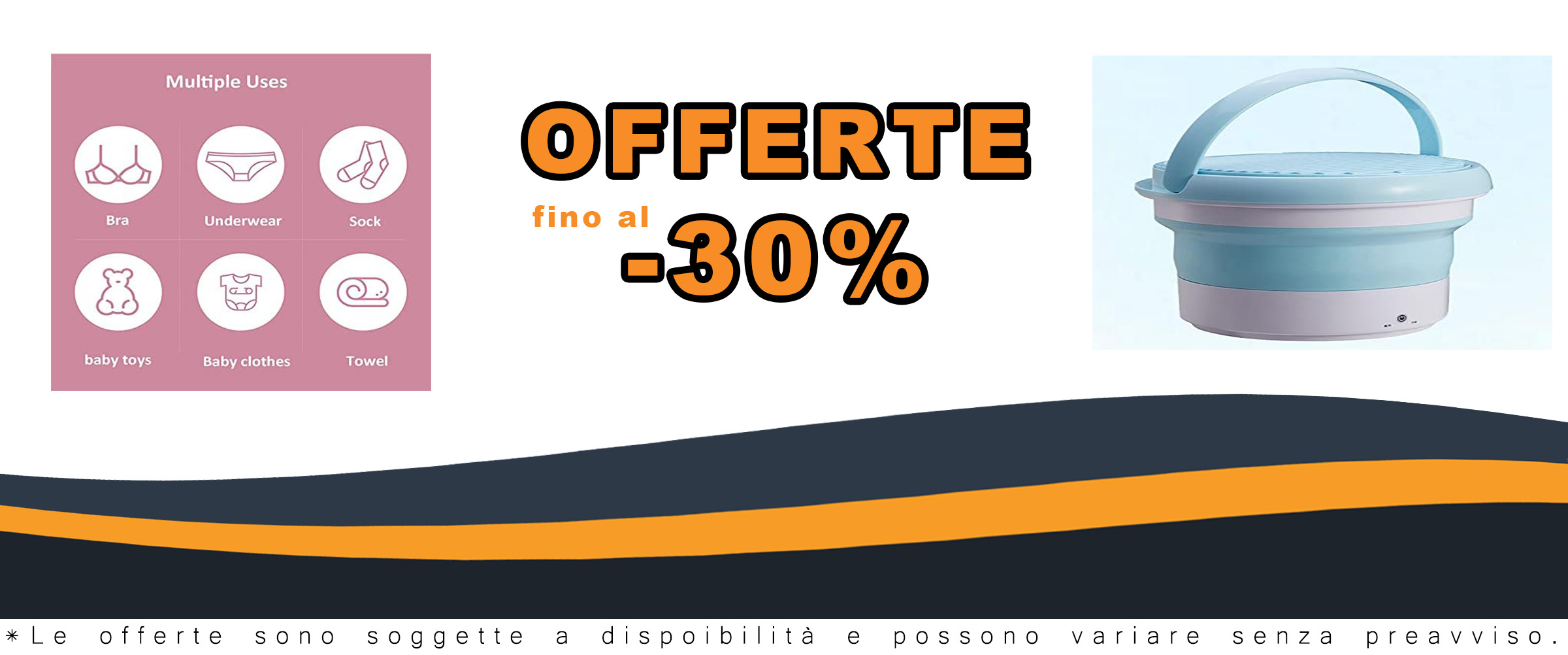 Samnuerly Lavatrice Pieghevole Mini Turbo, ideale per lavare biancheria intima e calzini in modo pratico e veloce, compatta e pieghevole.