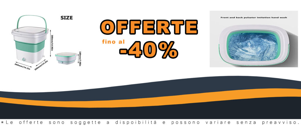 Samnuerly Mini Lavatrice Pieghevole automatica portatile, ideale per lavare biancheria intima e vestiti per bambini.