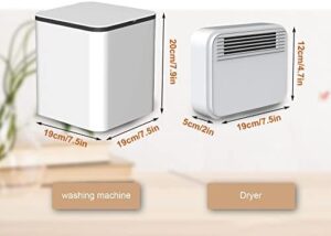 PanHuiWen Mini Lavatrice Trucco 4.5L, compatta e funzionale, ideale per viaggi, campeggio e piccoli appartamenti