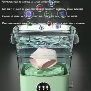 ROCKYMO Lavatrice Pieghevole Multifunzionale, mini macchina disidratazione portatile per dormitori e piccoli appartamenti