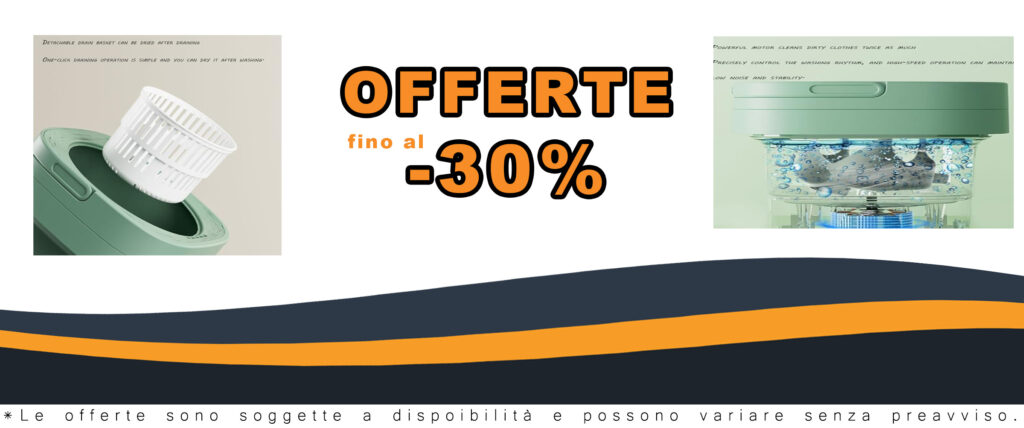 ROCKYMO Mini Lavatrice Portatile con vasca pieghevole integrata, perfetta per piccoli spazi e uso domestico.