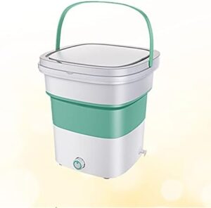 PanHuiWen Mini Lavatrice Pieghevole 1.8kg, ideale per appartamenti, campeggio e viaggi, che offre lavaggi veloci ed efficaci grazie alla tecnologia a turbina.