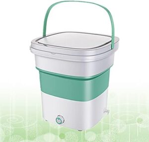 Lavatrice da campeggio PanHuiWen con centrifuga pieghevole, ideale per piccoli spazi e viaggi, perfetta per vestiti e biancheria intima
