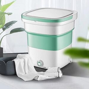 PanHuiWen Mini Lavatrice Portatile con Centrifuga Pieghevole 1.8kg, perfetta per il campeggio e i viaggi, ideale per biancheria intima.
