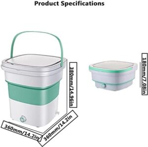 PanHuiWen Mini Lavatrice Centrifuga Pieghevole 1.8kg, lavatrice portatile per campeggio, viaggi d'affari, hotel e casa