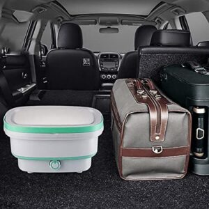 PanHuiWen Mini Lavatrice con Centrifuga Pieghevole, perfetta per piccoli spazi, dormitori e viaggi