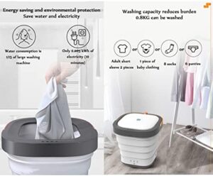 zyifan Lavatrici Portatili, mini lavatrice compatta con disinfezione a raggi ultravioletti, ideale per appartamenti, dormitori e camper.