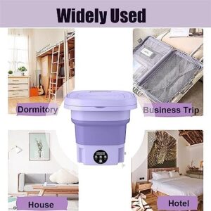 Immagine della LANMFU Mini Lavatrice portatile, pieghevole e automatica, ideale per viaggi e campeggio