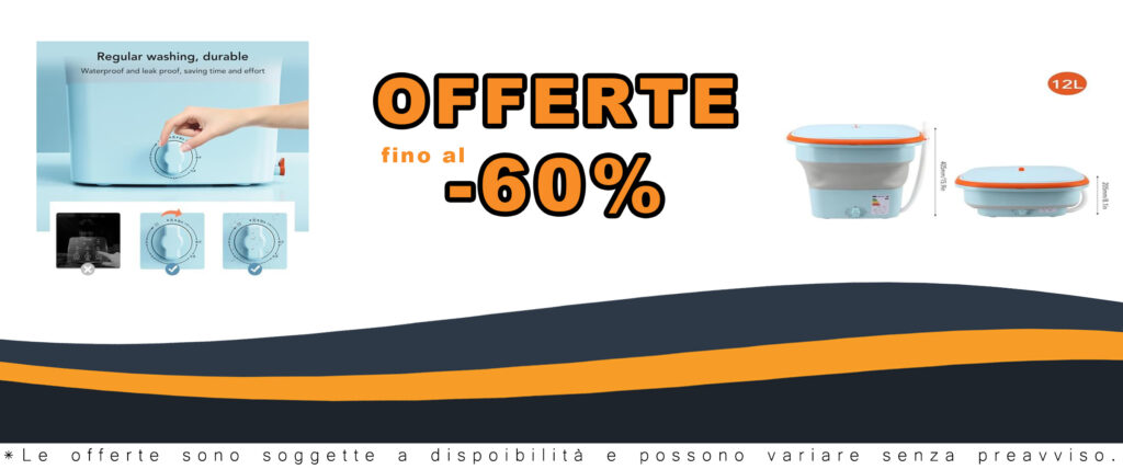 Gernie Lavatrice Portatile, mini lavatrice automatica da 16 litri con funzione pieghevole, perfetta per biancheria intima e vestiti per bambini.