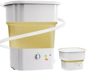 FSADYANG Lavatrice Portatile, ideale per campeggio, piccoli spazi e biancheria intima, con capacità di 52 litri e funzione di asciugatura integrata.
