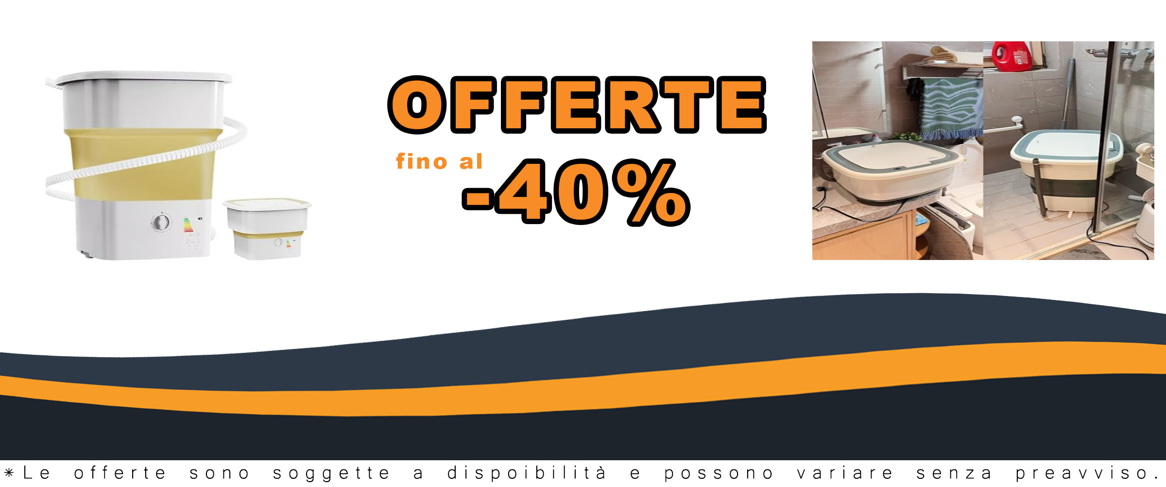 FSADYANG Lavatrice Portatile, ideale per campeggio, piccoli spazi e biancheria intima, con capacità di 52 litri e funzione di asciugatura integrata.