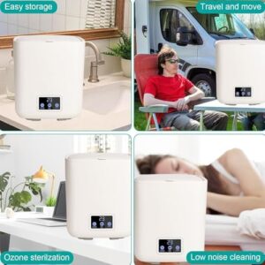 Mini lavatrice automatica Dxysyldrun verde, perfetta per biancheria intima e piccoli carichi.  