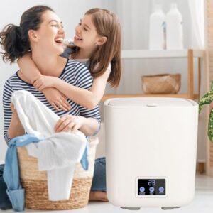 Dxysyldrun Mini Lavatrice Completamente Automatica, perfetta per biancheria intima e calze, con funzione di lavaggio e asciugatura.