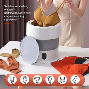 BAOSHIDAER Mini Lavatrice Pieghevole per Spugne da Trucco 13L, compatta, portatile e ad ultrasuoni con sterilizzazione all'ozono, perfetta per la pulizia e l'igiene.