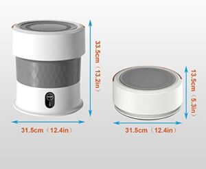 BAOSHIDAER Mini lavatrice pieghevole per spugne da trucco, design compatto, ultrasuoni e sterilizzazione all'ozono
