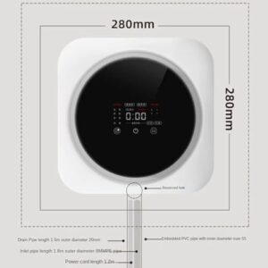 Mini lavatrice e asciugatrice portatile, compatta, con fusto in acciaio inox e funzione di asciugatura per appartamenti e dormitori