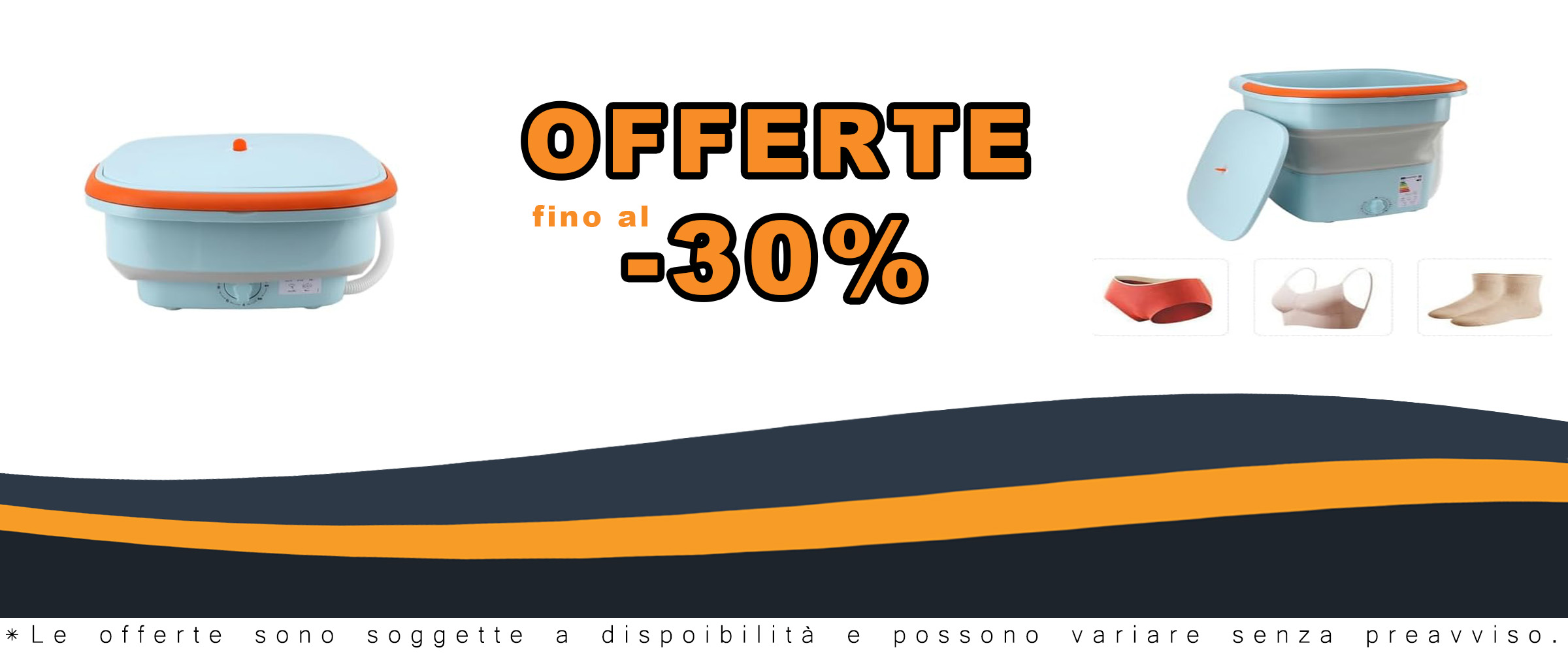 Lavatrice portatile da 12 litri in colore blu, piccola, pieghevole, con funzione asciugatrice e tubo di scarico incluso