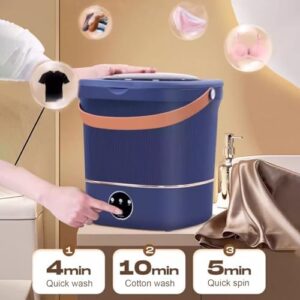 YZMJXNYY Mini Lavatrice Portatile, compatta e pratica per lavaggi in viaggio e campeggio.