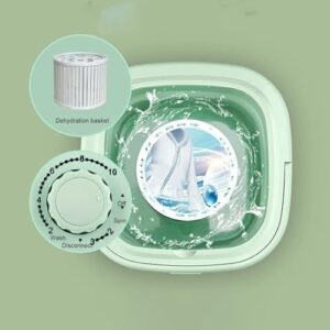 YZMJXNYY Mini Lavatrice Pieghevole, ideale per campeggio, viaggi e lavaggi delicati di biancheria