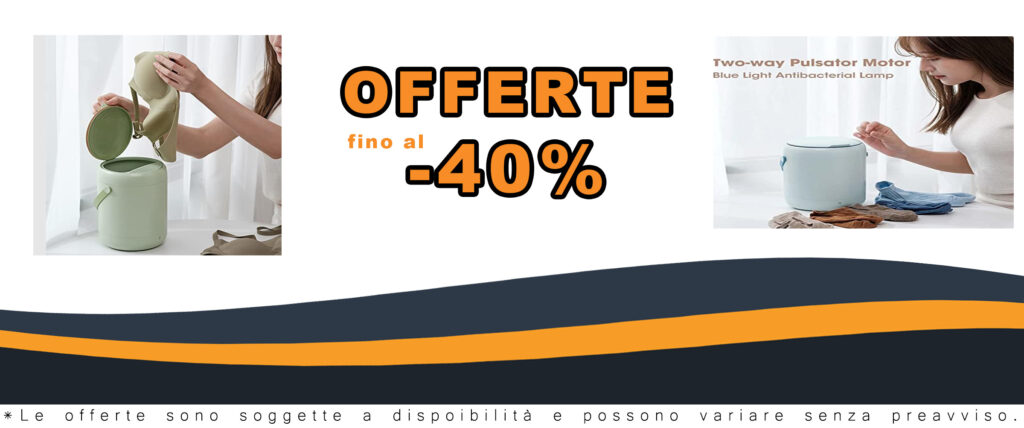 Mini Lavatrice Elettrica Automatica Portatile 2.8L, con luce blu e verde, centrifuga integrata