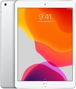 Apple iPad 10.2 (7th Gen) 32GB Wi-Fi - Argento (Ricondizionato) in primo piano