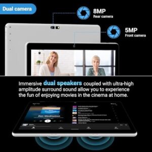 FASTWD 2025 Newest Tablet 10 Pollici Android 14 con tastiera, penna e mouse inclusi
