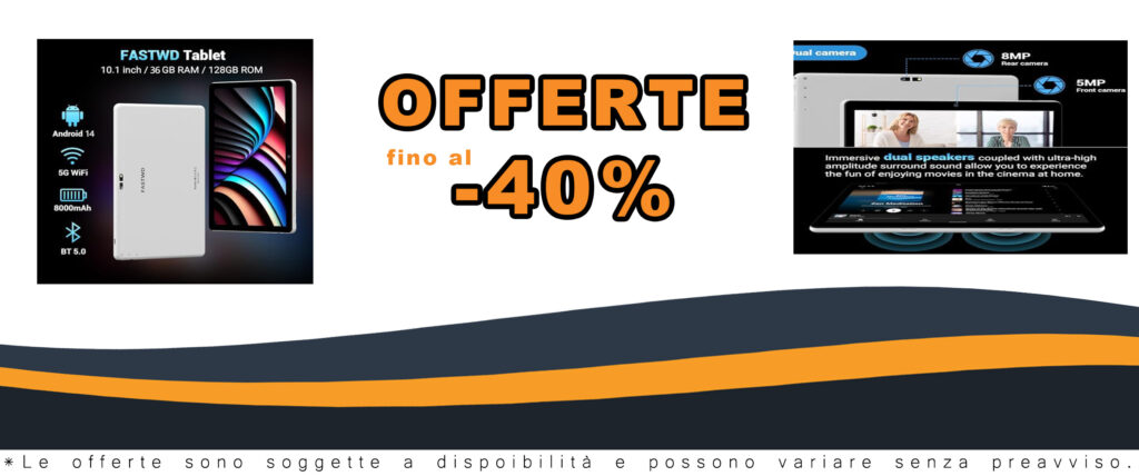 FASTWD 2025 Newest Tablet 10 Pollici Android 14 con tastiera, penna e mouse inclusi