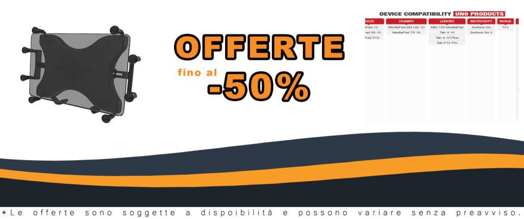 MASCHERINA CRADLE (CULLA) UNIVERSALE PER TABLET PC FINO A 10 POLLICI RAM-HOL-UN9U RAM X-GRIP III
