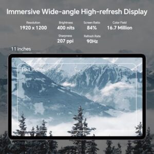 HONOR Pad X8a - Tablet Wi-Fi 11 pollici, 4 GB+128 GB, schermo 90 Hz FullView, batteria 8300 mAh, 4 altoparlanti, metallo Body, Android 14, Space Grey