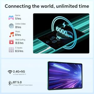 TECLAST P30 Kit Tablet con 8 Accessori, 10.1 Pollici Tablet Android 14, 12GB RAM+128GB ROM(TF 1TB), 2GHz Octa-Core, GPS/Widevine L1/Wifi/BT5/6000mAh, con Custodia+Tastiera+Penna+3.5mm Auricolari