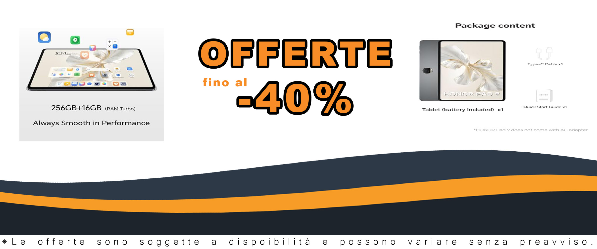 HONOR Pad 9 12,1 Pollici 120Hz 2.5K Fullview Display 8GB/256GB WIFI 8300mAh Batteria Tablet, Qualcomm 4nm Snapdragon 6 Gen 1, 8 Altoparlanti, Android 13, Space Gray [Versione italiana]