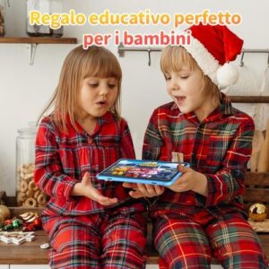 Blackview Tab30 Kids Tablet 10 pollici, 6 GB RAM+64 GB ROM, Android 13, 5100 mAh, 5 MP+2 MP, 1280 x 800 IPS WiFi6, Vassoio Educativo/Sicurezza Bambini/Modalità Widevine L1/Eye-Care, Blu