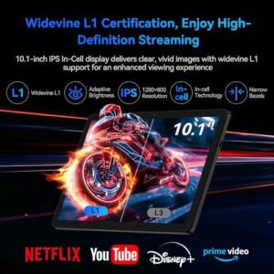 ALLDOCUBE iPlay 60S 10.1 pollici Tablet, CPU Octa-core T606, 1280x800 IPS HD Android 14 Tablet, 4 GB RAM 128 GB ROM 512 GB Espandi, Widevine L1, 6200 mAh, Doppio altoparlante, 4G LTE/Wifi5, GPS