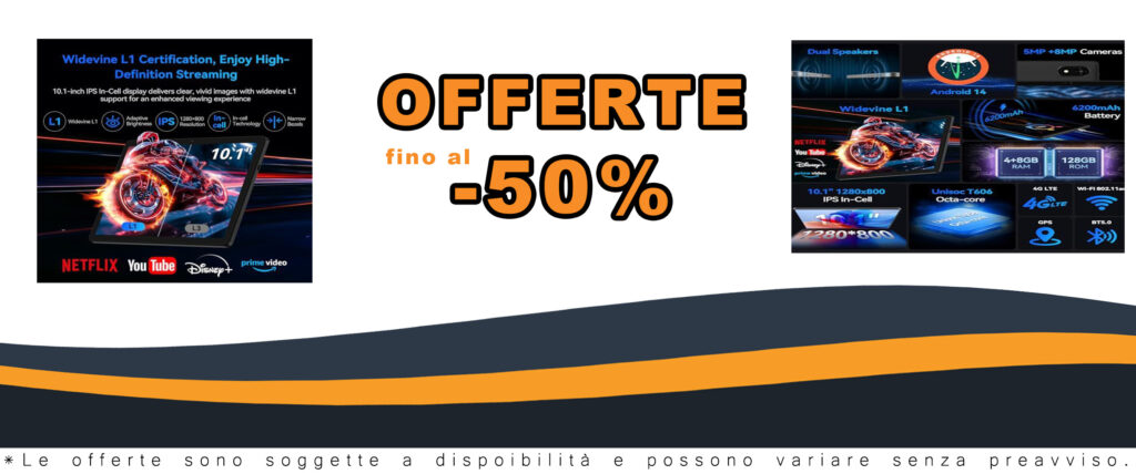 ALLDOCUBE iPlay 60S 10.1 pollici Tablet, CPU Octa-core T606, 1280x800 IPS HD Android 14 Tablet, 4 GB RAM 128 GB ROM 512 GB Espandi, Widevine L1, 6200 mAh, Doppio altoparlante, 4G LTE/Wifi5, GPS