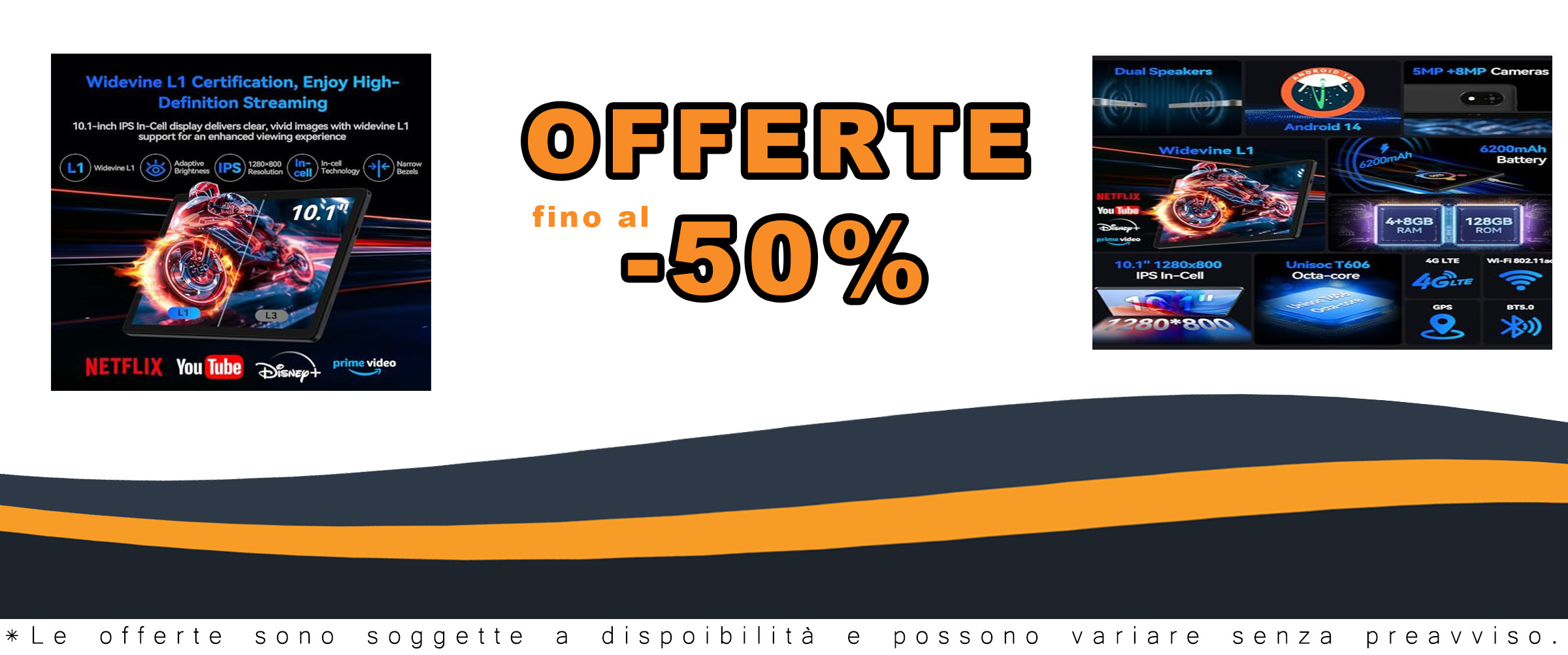 ALLDOCUBE iPlay 60S 10.1 pollici Tablet, CPU Octa-core T606, 1280x800 IPS HD Android 14 Tablet, 4 GB RAM 128 GB ROM 512 GB Espandi, Widevine L1, 6200 mAh, Doppio altoparlante, 4G LTE/Wifi5, GPS
