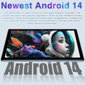 2024 Newest Tablet Android 14 Tablet 10.1 Pollici 20GB RAM+128GB ROM(TF 1TB), Octa Core 1.8Ghz, 5G Wi-Fi 6 | Widevine L1 | BT5.0 | 6000mAh | 5+8MP | GPS | Widgets | 2 in 1 con Tastiera e Mouse - Blu