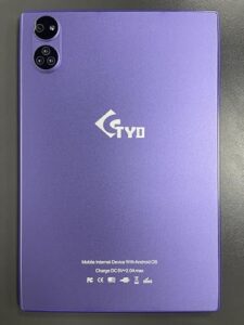 TYD Android Tablet 10.1" pollici 8 GB + 128 GB (1 TB TF), Octa core, 2,5 GHz, 8 MP + 13 MP, fotocamera 4G LTE, WiFi, Type-C (128 GB, purple)
