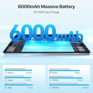 Android 13 Tablet,Tablet 10.1 Pollici,UMIDIGI G5 Tab 8GB+128GB（TF 1TB),T606 CPU,Octa-Core,Widevine L1,Gaming Tabet,4G LTE/Tablet Con SIM, GPS,13MP+8MP,6000mAh,WiFi/BT5.0