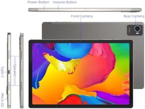 jumper Tablet 10.5 Pollici 1920x1200 IPS FHD, Android 12 Octa-Core T616 (8GB RAM 256GB ROM), Double SIM, 4G LTE, 5G/2.4G WiFi, BT5, 4 Speaker, Fotocamera 13MP, Type C, 7000mAh Batteria