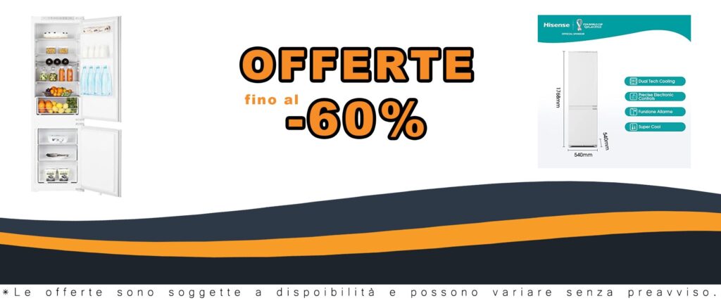 Hisense Rib312F4Awe: Frigorifero combinato No Frost 246L, LED, Display