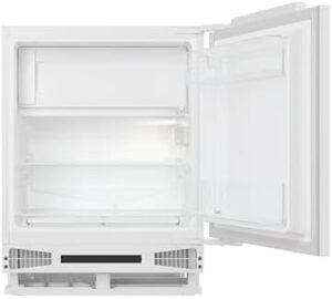 Frigorifero da incasso Candy CM4SE68W con congelatore e 2 ripiani in vetro, capacità 16 litri.