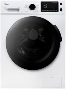 Lavatrice Midea W 7.940: 9 kg capacità, funzione Steam Care, ricarica rapida e motore BLDC per maggiore efficienza.