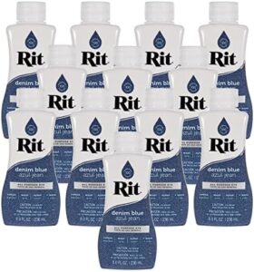Tinta liquida blu denim per tessuti abbigliamento decorazioni e artigianato confezione da 12.