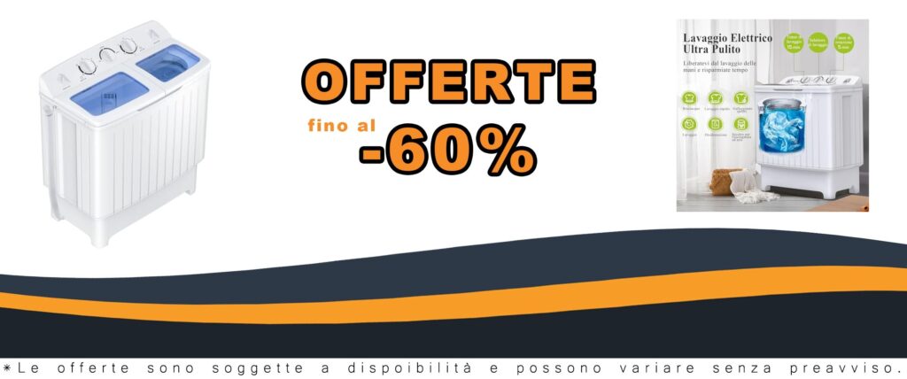 Mini Lavatrice Semiautomatica 5kg 2 Vasche con Timer Portatile per Appartamento e Casa Economica e Comoda